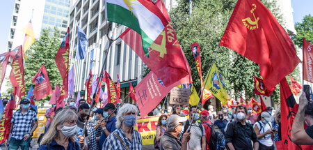Solidarität mit türkischen Kommunisten. Demonstration in München...