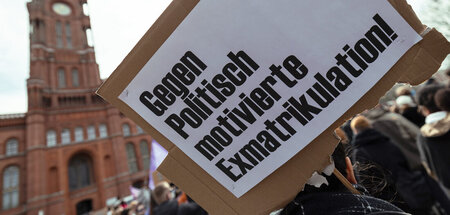 Kundgebung vor dem Roten Rathaus in Berlin (26.3.2024)