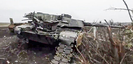 Auch die vielgepriesenen US-Kampfpanzer M1 »Abrams« konnten Kiew...