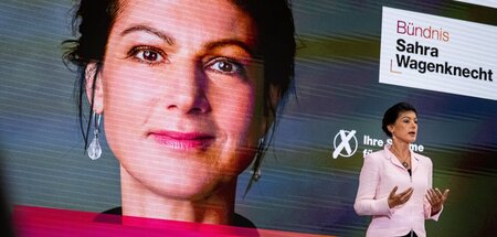 Wagenknecht auf allen Wellen: Die Parteivorsitzende am Mittwoch ...