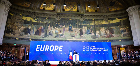 Großer Auflauf in der Sorbonne für Macrons Grundsatzrede Großer Auflauf in der Sorbonne für Macrons Grundsatzrede