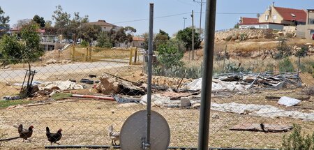Eingangstor zur zionistischen Siedlung »Karmel«