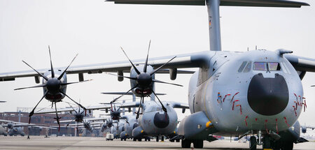 Ohne klares Mandatsgebiet überall einsetzbar: Flugzeuge der Bund...