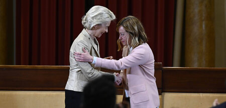 Ein Herz und eine Seele: Ursula von der Leyen und Italiens fasch...