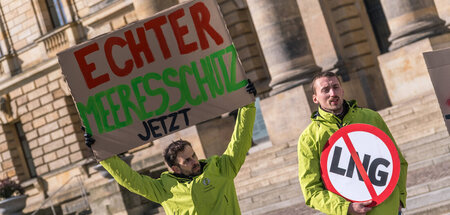 Umweltschützer verlangen einen Stopp der LNG-Importinfrastruktur