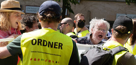 Der »klassenkämpferische Block« wurde von den Ordnern des DGB me...