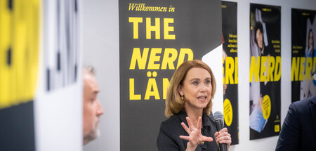 Wissenschaftsministerin Petra Olschowski heißt willkommen