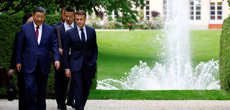 Viel war von Subventionen die Rede: Xi Jinping und Emmanuel Macr...