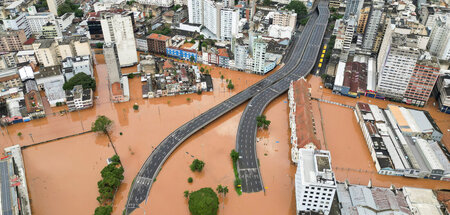 In Porto Alegre waren Anfang der Woche eine halbe Million Mensch...