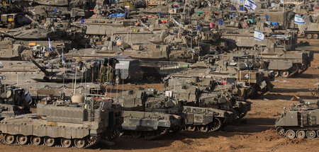 Es kann nur schlimmer werden: Aufmarsch israelischer Panzer an d...