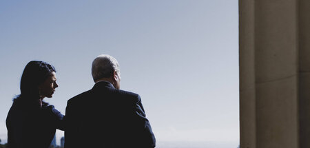 Außenministerin Annalena Baerbock im Gespräch mit ihrem neuseelä...