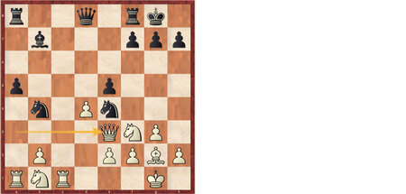 22.De3! (Maghsoodloo behauptet nun seinen Mehrbauern)