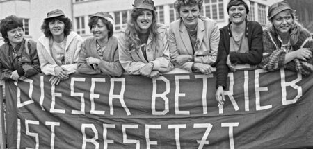 Frauen an vorderster Front im Kampf für die 35-Stunden-Woche (hi...