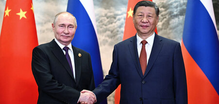 Russlands Präsident Wladimir Putin (l.) auf Staatsbesuch beim Am... Russlands Präsident Wladimir Putin (l.) auf Staatsbesuch beim Am...