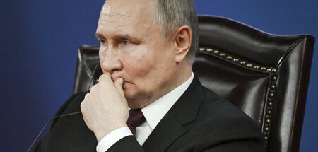 Wladimir Putin am Freitag in der Technischen Universität von Har...