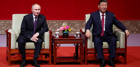 Wladimir Putin und Xi Jinping am 16. Mai in Beijing