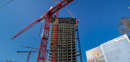 Wahrzeichen »Kurzer Olaf«: Die Baustelle des Hamburger »Elbtower...