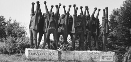Das ungarische Denkmal in der KZ-Gedenkstätte Mauthausen (Aufnah...