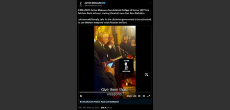 Mittendrin statt dabei: Bildschirmfoto des veröffentlichten Vide...