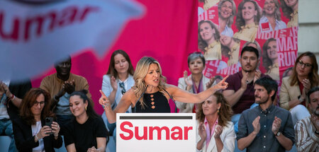 Wenn es um die Westsahara geht, ist Sumar-Chefin Yolanda Díaz au...