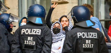 Die Studierenden hatten auch den Schülerprotest gegen das repres...