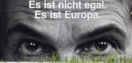 EU-Wahlplakat der FDP-Spitzenkandidatin Marie-Agnes Strack-Zimme...
