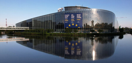 Das Gebäude des EU-Parlaments in Strasbourg