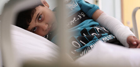 Im jüngsten Krieg zur Flucht gezwungen: Der fünfjährige Adam Afa...