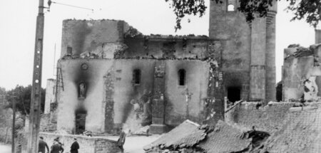 In der Dorfkirche von Oradour-sur-Glane massakrierte die SS Hund...