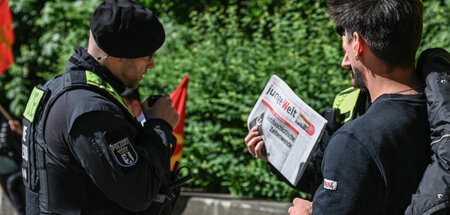 Die Bundesregierung will die Reichweite der jungen Welt einschrä...