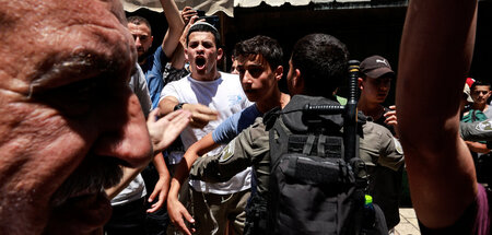 Besetzung lautstark und aggressiv zelebriert: Ostjerusalem vor d...