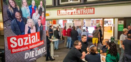 Der Sitz der Linkspartei in Oberhausen wurde im Juli 2022 durch ...