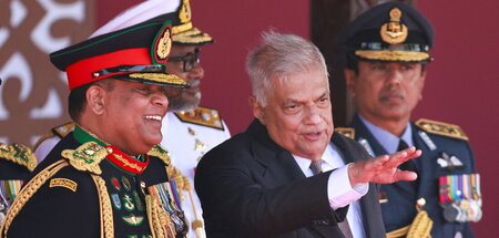 Sri Lankas Präsident Ranil Wickremesinghe (Colombo, 4.2.2024)