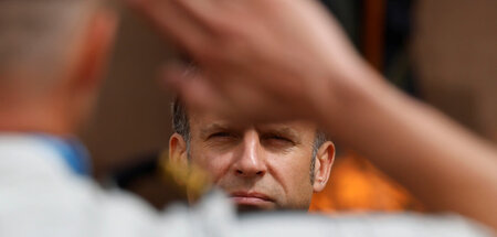 Die Macht weiter im Blick: Emmanuel Macron am Dienstag in Paris