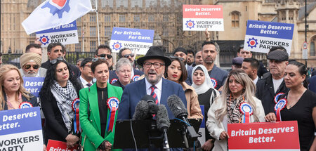 Ärgert Labour: George Galloway (London, 30.4.2024)