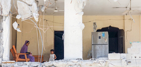Ergebnis des israelischen Krieges: Zerbombte eigene vier Wände (...