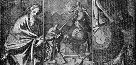 Giambattista Vico (1668–1744) unterstellte einen zyklischen, abe...