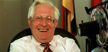 Da kann er nur lachen: Bernhard Vogel in der Landesvertretung Th...