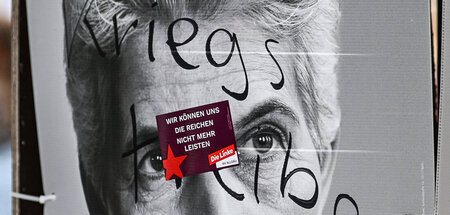Strack-Zimmermann-Wahlplakat mit Ergänzungen (Kempten, 8.6.2024)