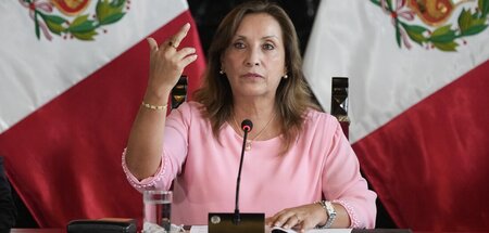 Die umstrittene peruanische Präsidentin Dina Boluarte (Lima, 5.4...
