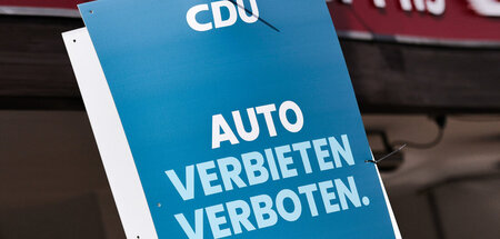 Dann sollen sie doch Autos kaufen: Wahlwerbung der CDU in Hessen...