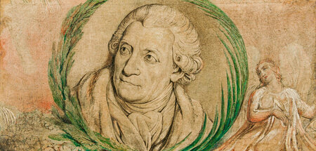 Friedrich Gottlieb Klopstock, geboren am 2. Juli 1724 in Quedlin...