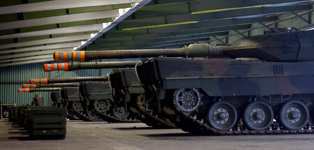 »Leopard 2 A6«-Kampfpanzer in der Generalfeldmarschall-Rommel-Ka...