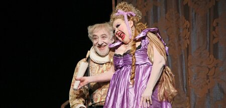Franziska Troegner und Dieter Hallervorden in »Volpone« (Berline...