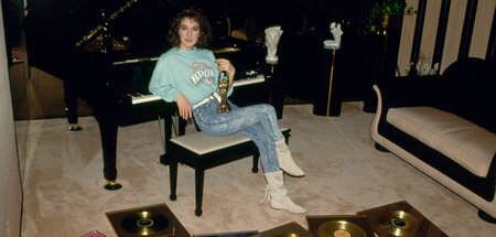 Die Kanadierin, die in Irland für die Schweiz mit einem französi...