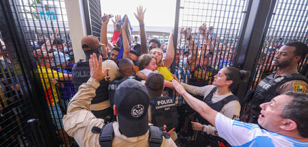 Hübsch was los vor dem Copa-América-Finale Argentinien vs. Kolum...