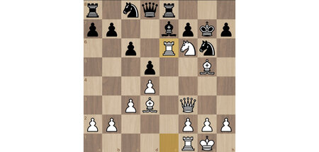 Der Kulminationspunkt: Maxime Vachier-Lagrave opfert mit 19.Txe6... Der Kulminationspunkt: Maxime Vachier-Lagrave opfert mit 19.Txe6...