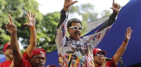 Alles bereit für die wichtige Abstimmung: Nicolás Maduro bei ein...