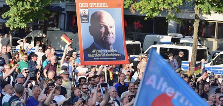 Wenn rechte Parolen zur Staatsräson werden. Pro-AfD-Demonstrante...