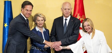 Einig in der »Ablehnung von Migration«: EU-Prominenz mit Kaïs Sa...